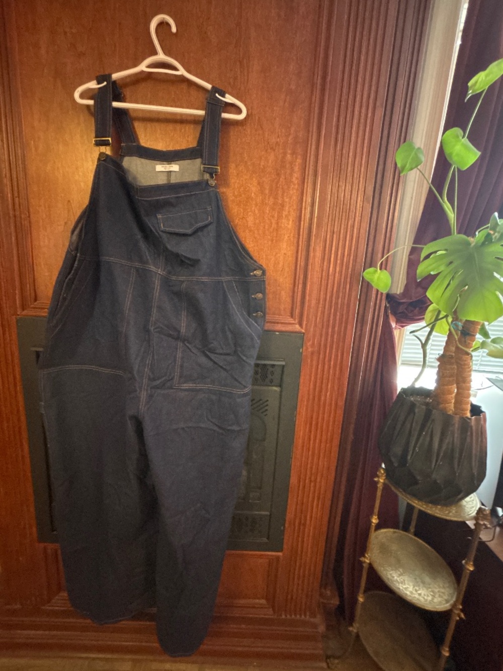 Smash + Tess Ashlee Simpson wide leg overalls size 3X blue denim made in Canada